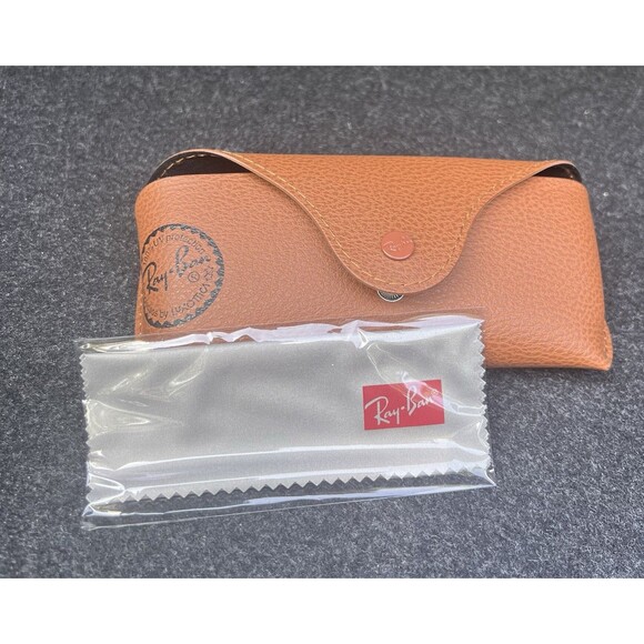 Unbranded Accessories - Ray ban Leather Pouch Universal Soft Sunglasses Case w/ Cleaning Cloth
